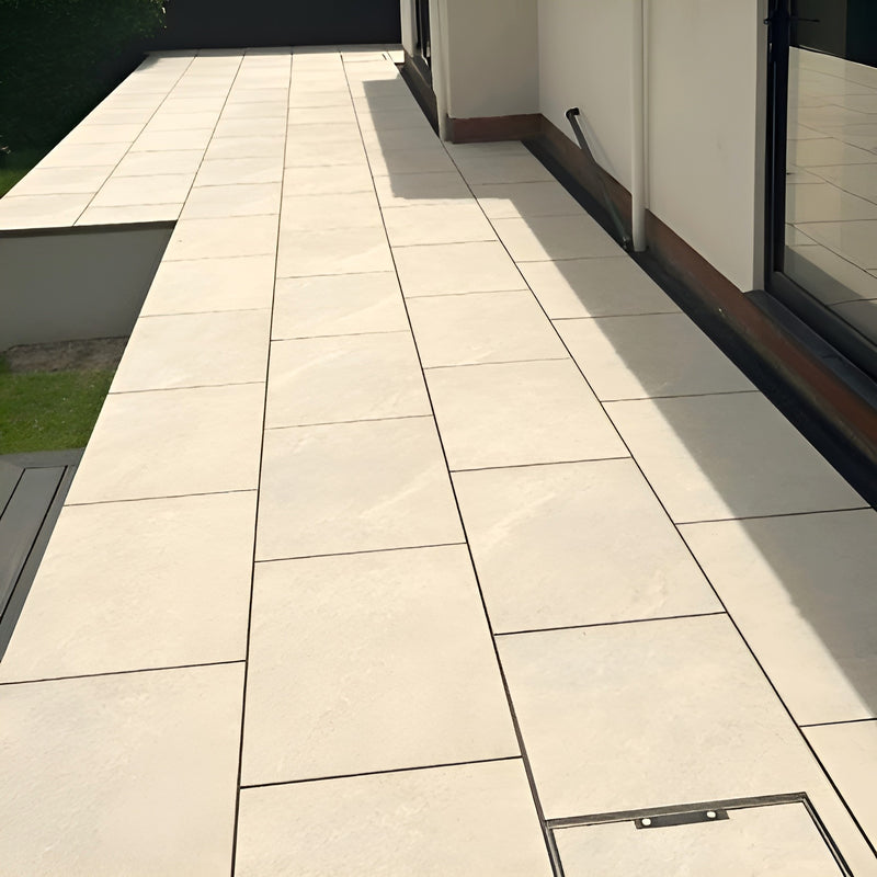 Load image into Gallery viewer, Himalayan - Beige Porcelain Paving Tiles - 900 x 600 x 20mm - CLEARANCE