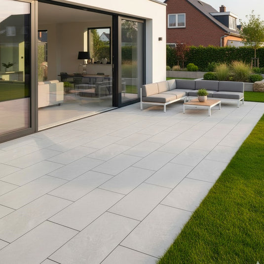 Universal - Grey Porcelain Paving Tiles - 900 x 600 x 20mm