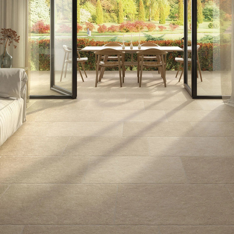 Load image into Gallery viewer, Westbury Natural - Beige Porcelain Paving Tiles - 900 x 600 x 10mm