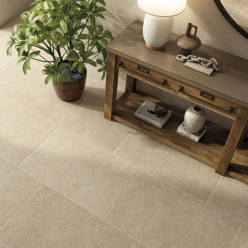 Load image into Gallery viewer, Westbury Natural - Beige Porcelain Paving Tiles - 900 x 600 x 10mm