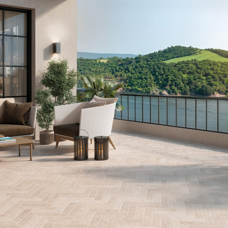 Load image into Gallery viewer, Westbury Natural - Beige Porcelain Setts - 280 x 70 x 20mm