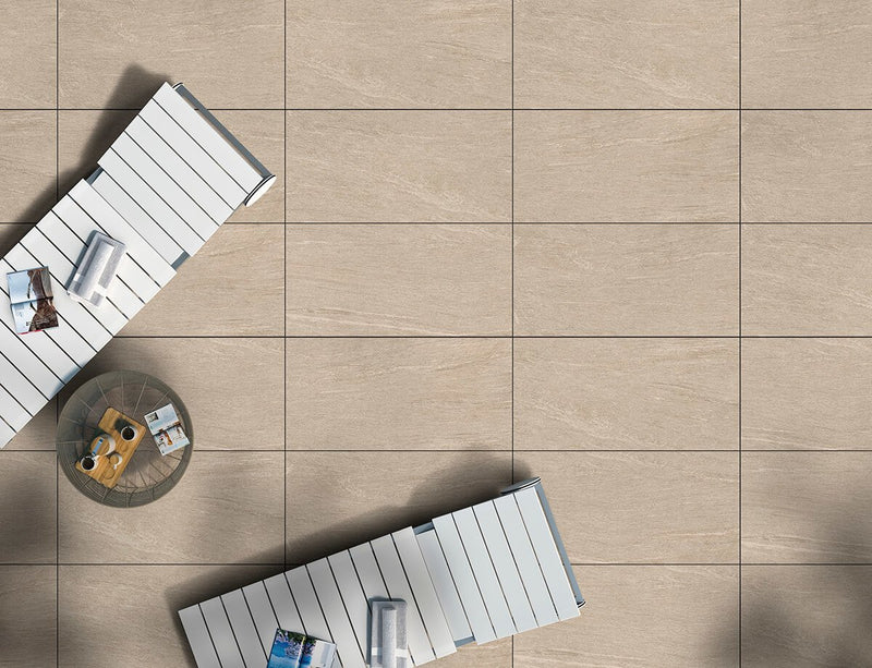Load image into Gallery viewer, Promenade Earth - Beige Porcelain Paving Tiles - 1000 x 500 x 20mm