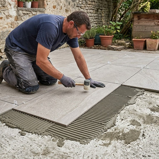 Can Porcelain Paving Be Laid on Concrete?