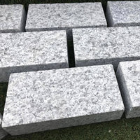 Light Grey Granite Block Paving - 200 x 100 x 40mm - Sawn & Flamed