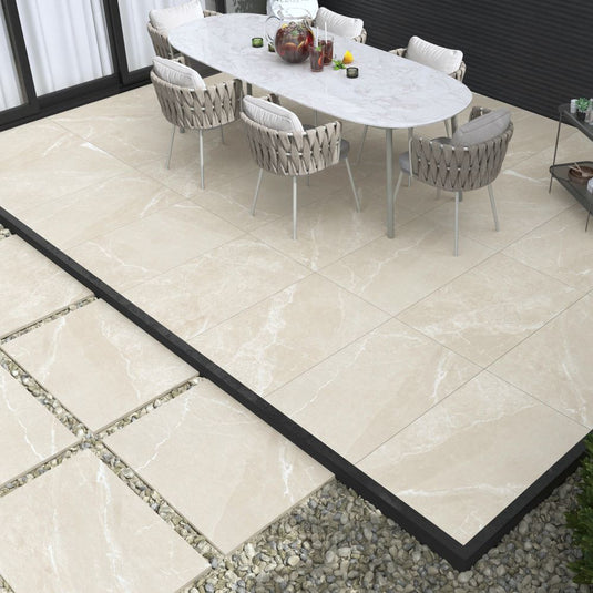 Roca - Beige Porcelain Paving Tiles - 900 x 600 x 20mm