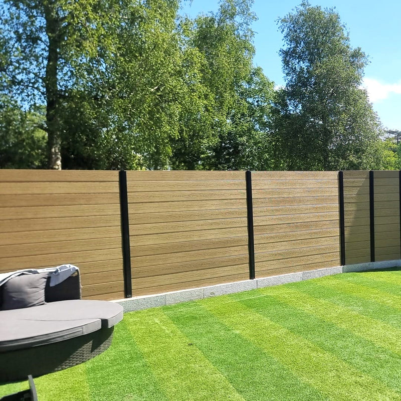 Load image into Gallery viewer, Maple - Black Premium Composite Fencing - Top Board - 1830 x 150 x 20mm
