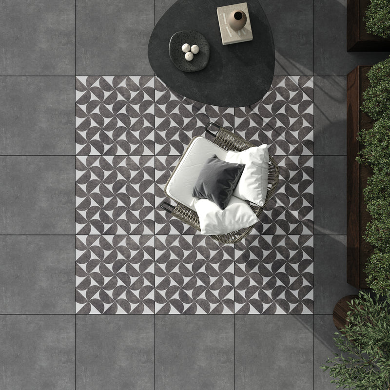 Load image into Gallery viewer, Ark Dark - Grey Porcelain Paving Tiles - 600 x 600 x 20mm
