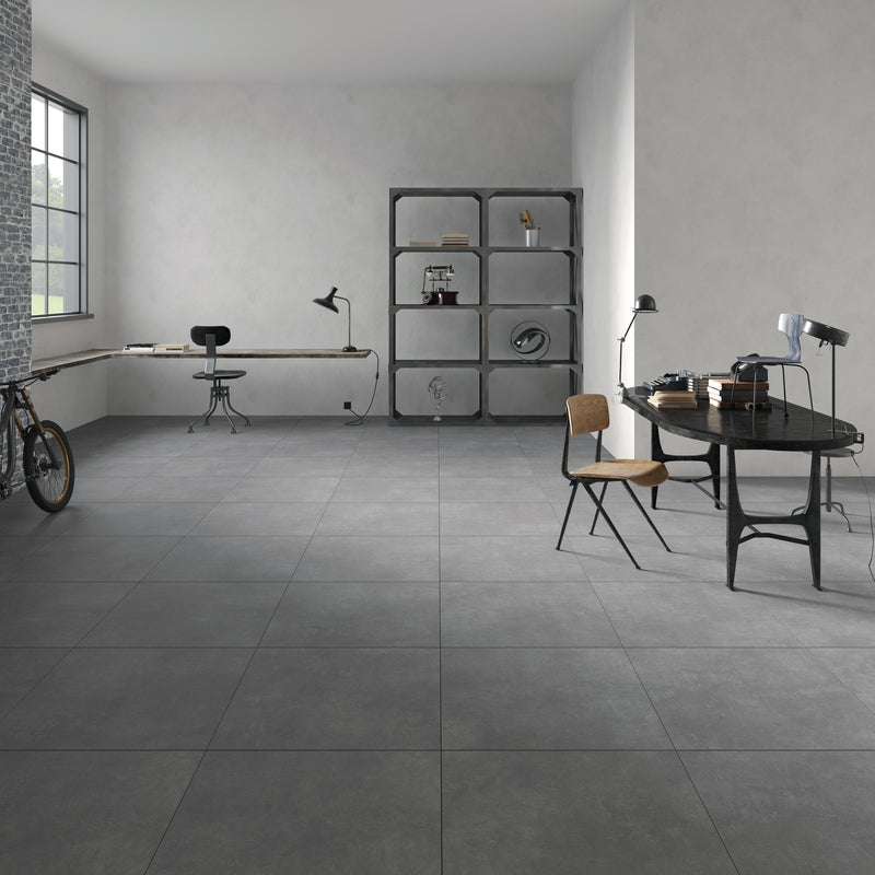 Load image into Gallery viewer, Ark Dark - Grey Porcelain Paving Tiles - 600 x 600 x 7mm
