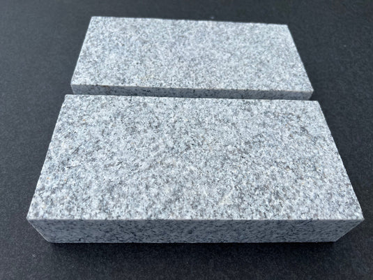 Light Grey Granite Block Paving - 200 x 100 x 40mm - Sawn & Flamed