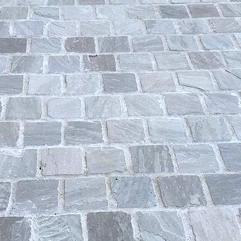 Load image into Gallery viewer, Kandala Grey Indian Sandstone Setts - 135 x 135 x 25-35mm
