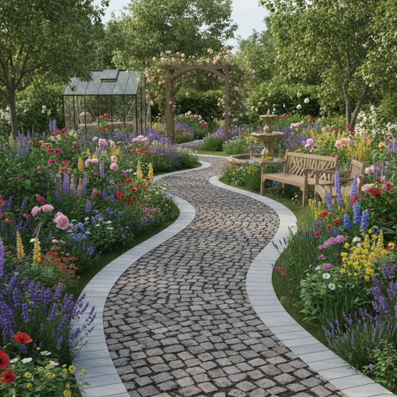 Load image into Gallery viewer, Castle - Grey Porcelain Setts - 200 x 100 x 20mm
