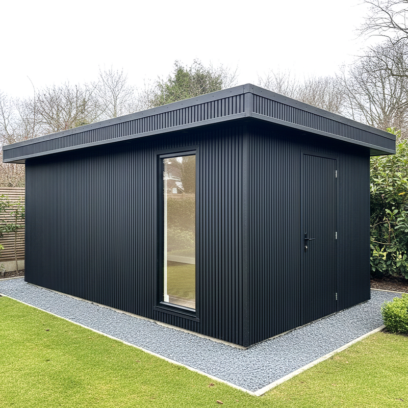 Load image into Gallery viewer, Slatted Midnight - Black Composite Cladding - Connector Piece - 2200 x 49.25 x 49.25 mm
