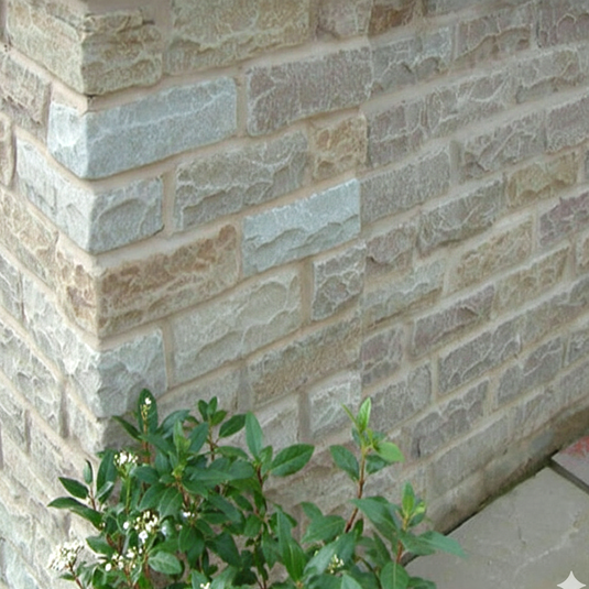 Raj Green Indian Sandstone Walling - 225 x 100 x 70mm - Tumbled