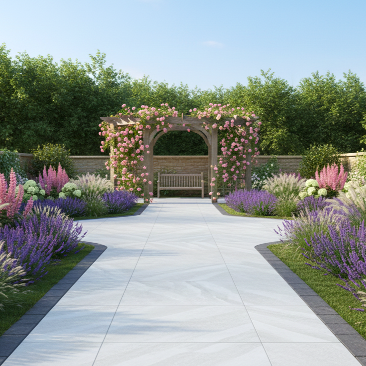 Load image into Gallery viewer, Etna - White Porcelain Paving Tiles - 1200 x 600 x 20mm
