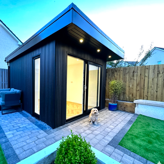 Slatted Midnight - Black Composite Cladding - Cladding Board - 2500 x 200 x 26 mm