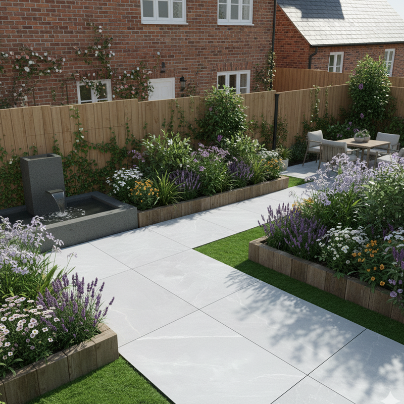 Load image into Gallery viewer, Bahama - White Porcelain Paving Tiles - 900 x 600 x 20mm
