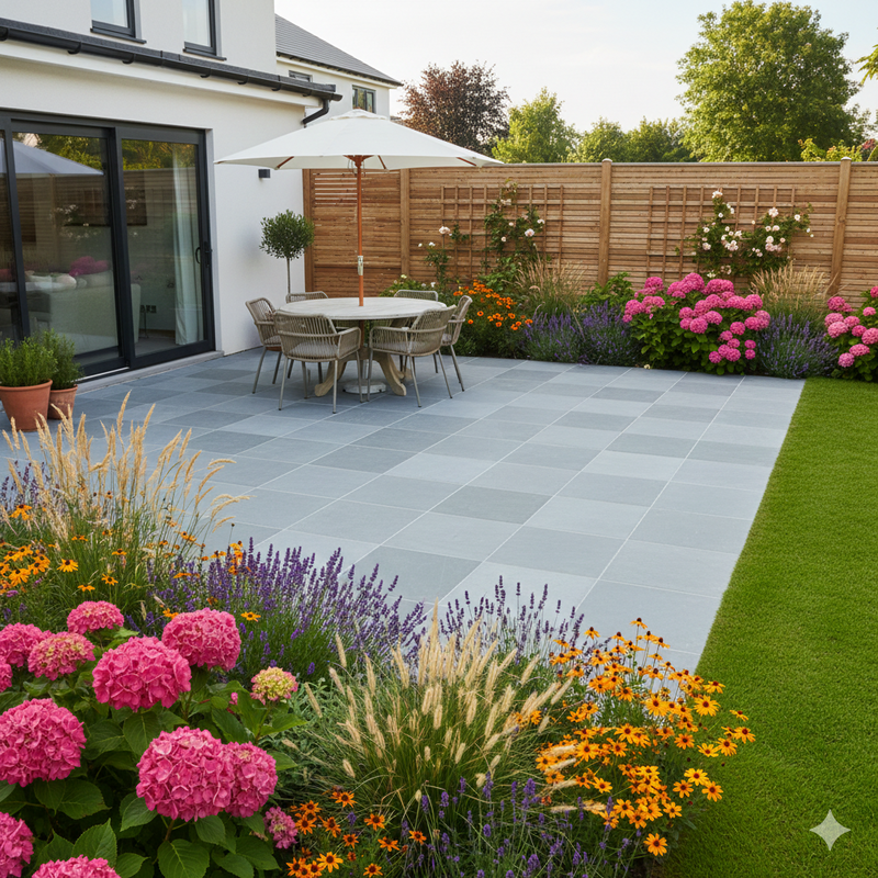 Load image into Gallery viewer, Brazilian - Grey Slate Paving - 600 x 600 x 20mm - Sawn &amp; Riven
