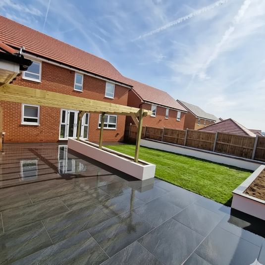 Anthracite - Black Porcelain Paving Tiles - 900 x 600 x 20mm