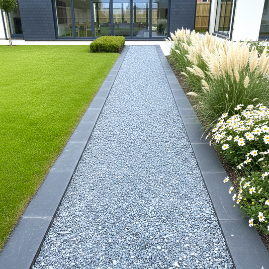 Brazilian - Black Slate Planks - 600 x 145 x 20mm - Sawn & Riven