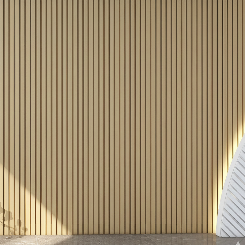 Load image into Gallery viewer, Slatted Natural Oak - Brown Composite Cladding - Corner Piece - 2200 x 49.25 x 49.25 mm
