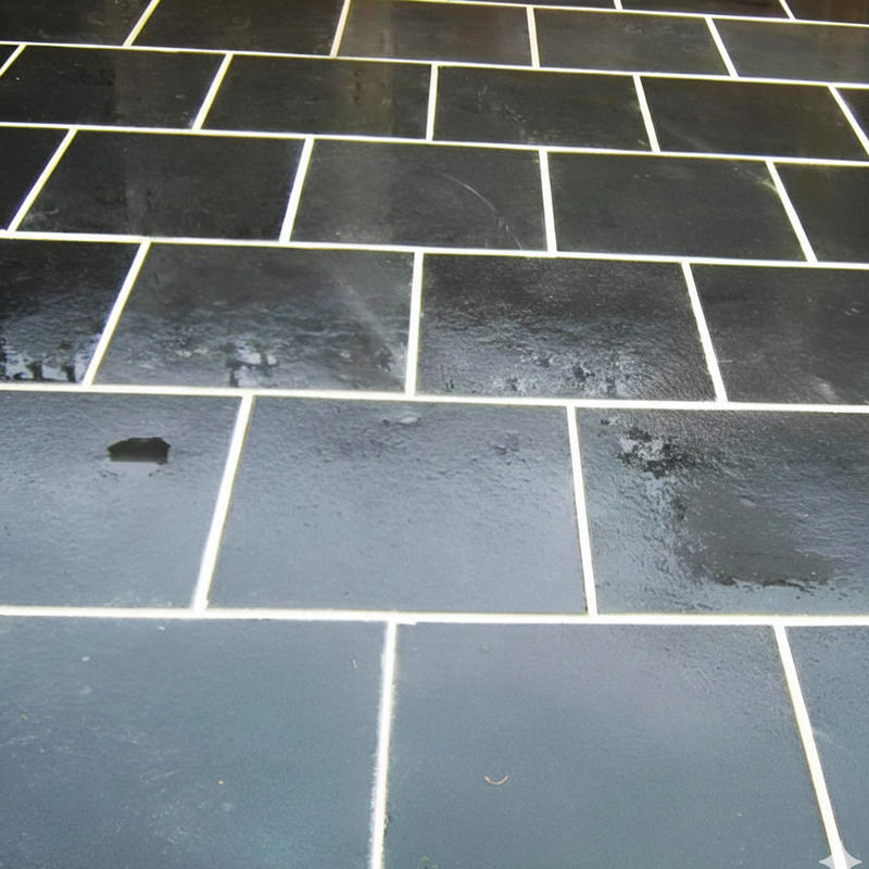 Load image into Gallery viewer, Kota Black Limestone Paving - 600 x 600 x 22mm - Sawn &amp; Riven
