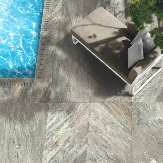 St. Helens - Grey Porcelain Paving Tiles - 1200 x 600 x 20mm