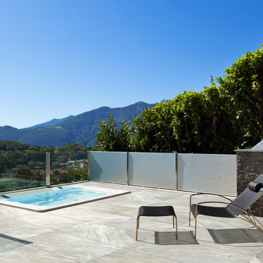 St. Helens Silver- Grey Porcelain Paving Tiles - 1200 x 600 x 20mm