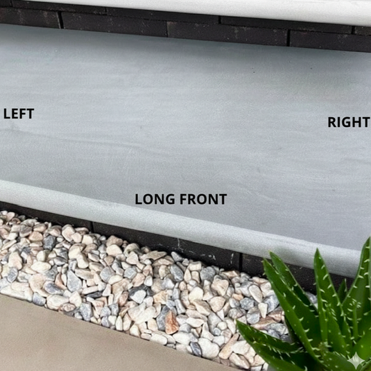 Kandala - Grey Porcelain Paving Tiles - 900 x 600 x 20mm - Bullnose Edge