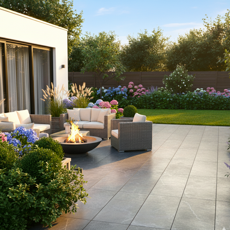 Load image into Gallery viewer, Himalayan - Black Porcelain Paving Tiles - 900 x 600 x 20mm
