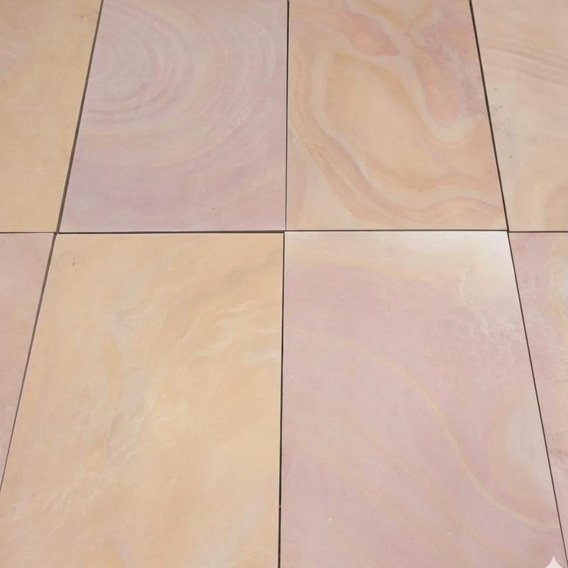 Load image into Gallery viewer, Modak Indian Sandstone Paving - 900 x 600 x 22mm - Sawn &amp; Sandblasted
