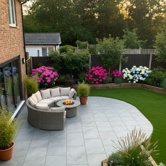 Himalayan - Grey Porcelain Paving Tiles - 900 x 600 x 20mm