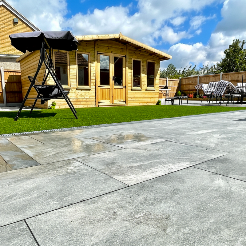 Load image into Gallery viewer, Mercury - Grey Porcelain Paving Tiles - 900 x 600 x 20mm
