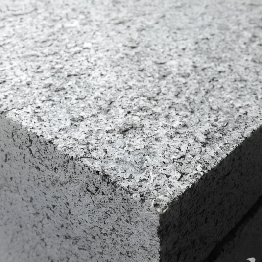 Dark Grey Granite Block Paving - 100 x 100 x 50mm - Sawn & Flamed