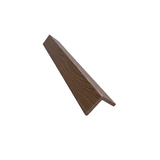 Slatted Walnut - Brown Composite Cladding - L Trim - 2200 x 49.25 x 49.25 mm