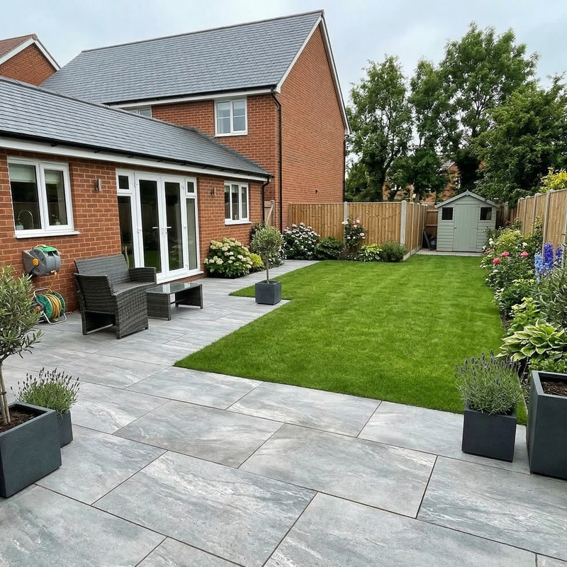 Load image into Gallery viewer, Mercury - Grey Porcelain Paving Tiles - 900 x 600 x 20mm
