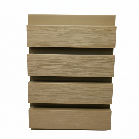 Slatted Natural Oak - Brown Composite Cladding - Cladding Board - 2500 x 200 x 26 mm