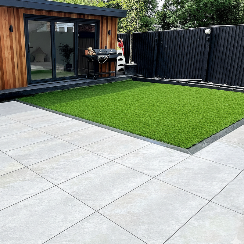 Load image into Gallery viewer, Quartz - White Porcelain Paving Tiles - 900 x 600 x 20mm
