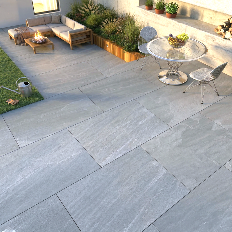 Load image into Gallery viewer, Kandala - Grey Porcelain Paving Tiles - 900 x 600 x 20mm
