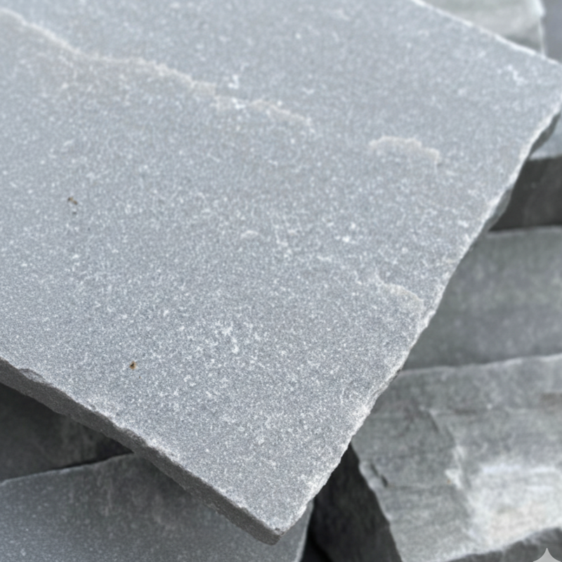 Load image into Gallery viewer, Kandala Grey Indian Sandstone Paving - 22mm Patio Pack - Mixed Sizes - Hand Cut &amp; Riven

