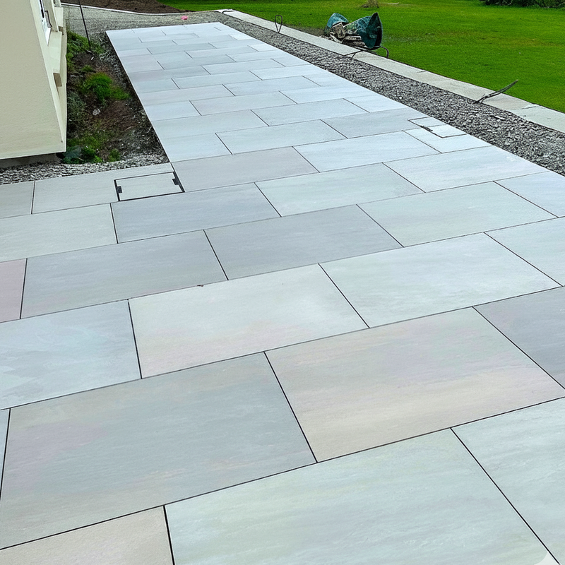 Load image into Gallery viewer, Raj - Green Porcelain Paving Tiles - 900 x 600 x 20mm
