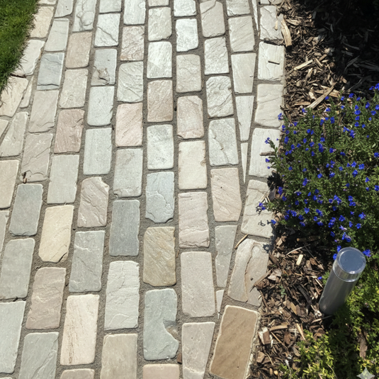 Raj Green Indian Sandstone Walling - 275 x 100 x 70mm - Tumbled