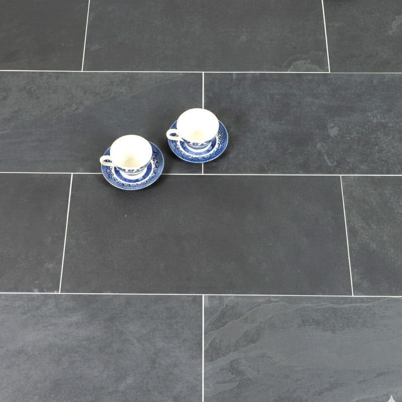 Load image into Gallery viewer, Brazilian - Black Slate Paving - 900 x 600 x 20mm - Sawn &amp; Riven
