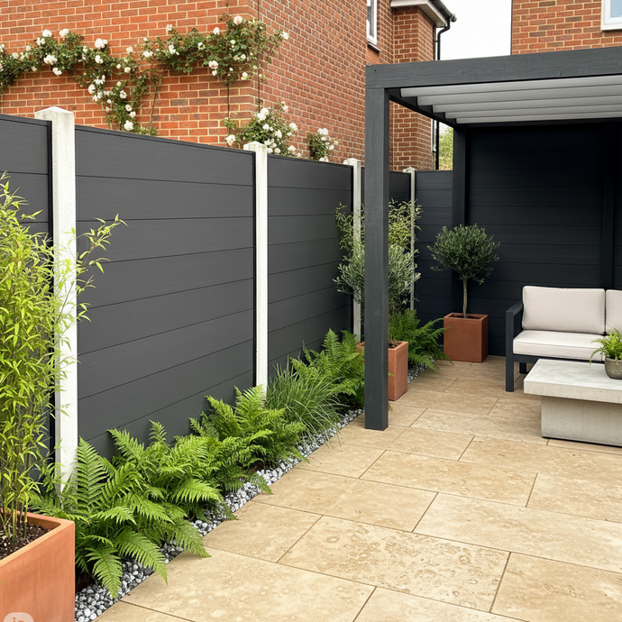 Premium Composite Fencing Pack - For Concrete Posts - 1830mm