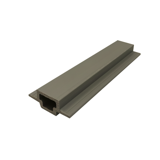 Slatted Misty Wood - Grey & Brown Composite Cladding - Connector Piece - 2200 x 49.25 x 49.25 mm