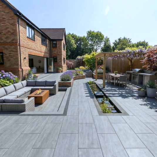 Kandala - Grey Porcelain Paving Tiles - 1200 x 600 x 20mm