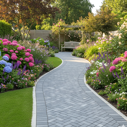 Kandala Grey Indian Sandstone Setts - 200 x 50 x 40mm