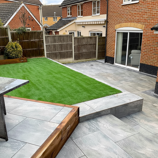Mercury - Grey Porcelain Paving Tiles - 1200 x 600 x 20mm