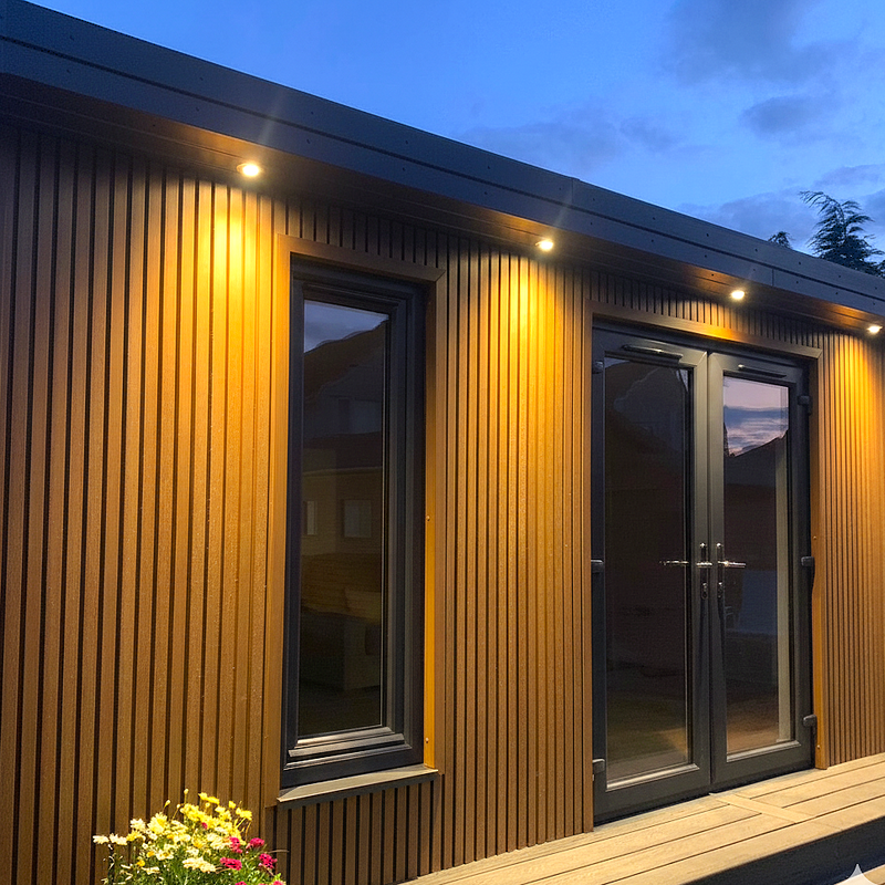 Load image into Gallery viewer, Slatted Spiced Cedar - Brown Composite Cladding - Cladding Board - 2500 x 200 x 26 mm
