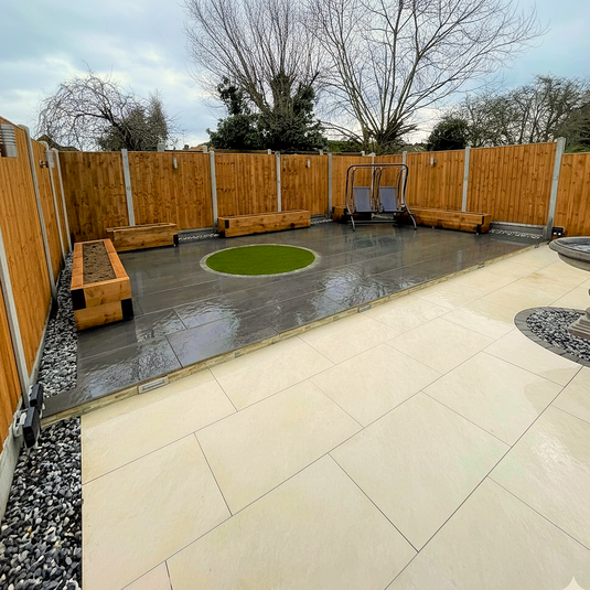 Castle - Beige Porcelain Paving Tiles - 900 x 600 x 20mm