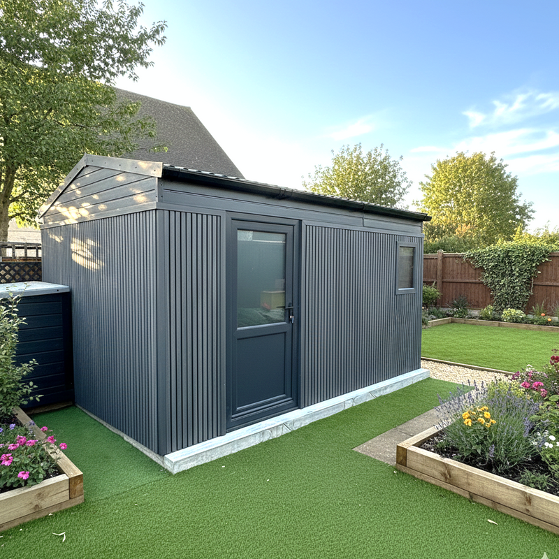 Load image into Gallery viewer, Slatted Stone - Grey Composite Cladding - Connector Piece - 2200 x 49.25 x 49.25 mm
